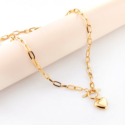 Collar Heart Link Choker
