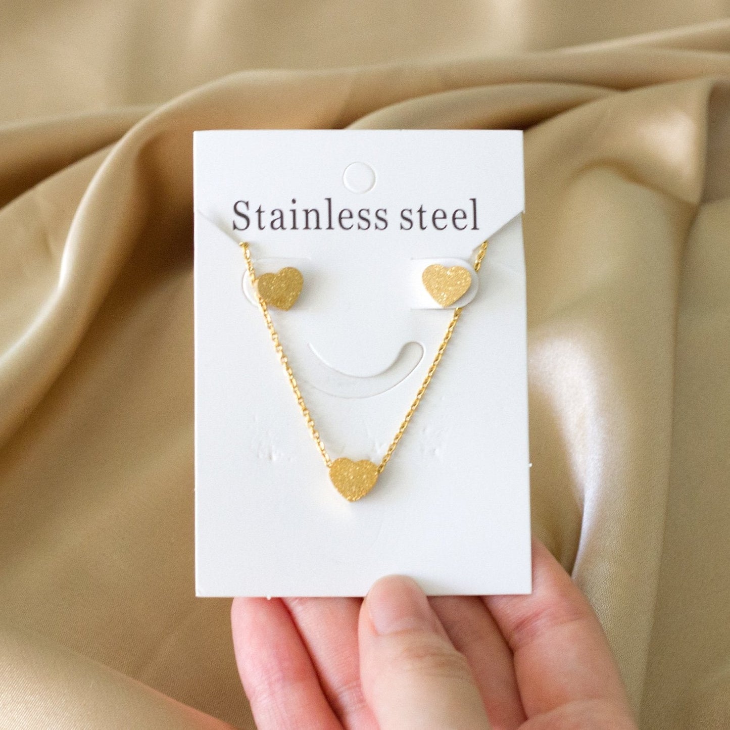 Set Heart Minimal con fusión en Oro 18K