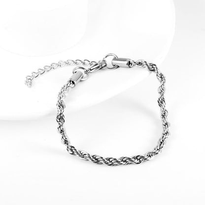 Pulsera Rope Twist con fusión en Oro 18K