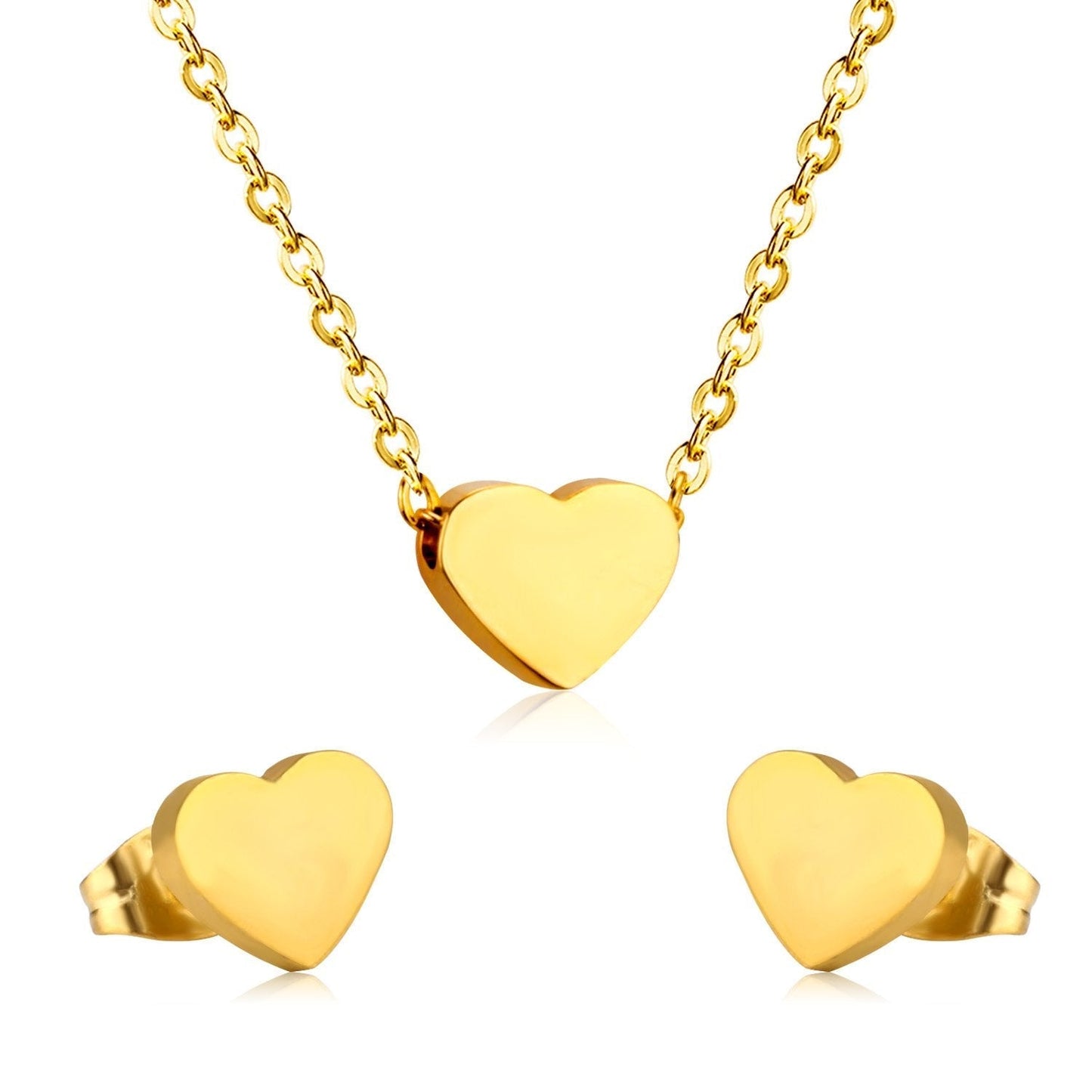 Set Heart Minimal con fusión en Oro 18K