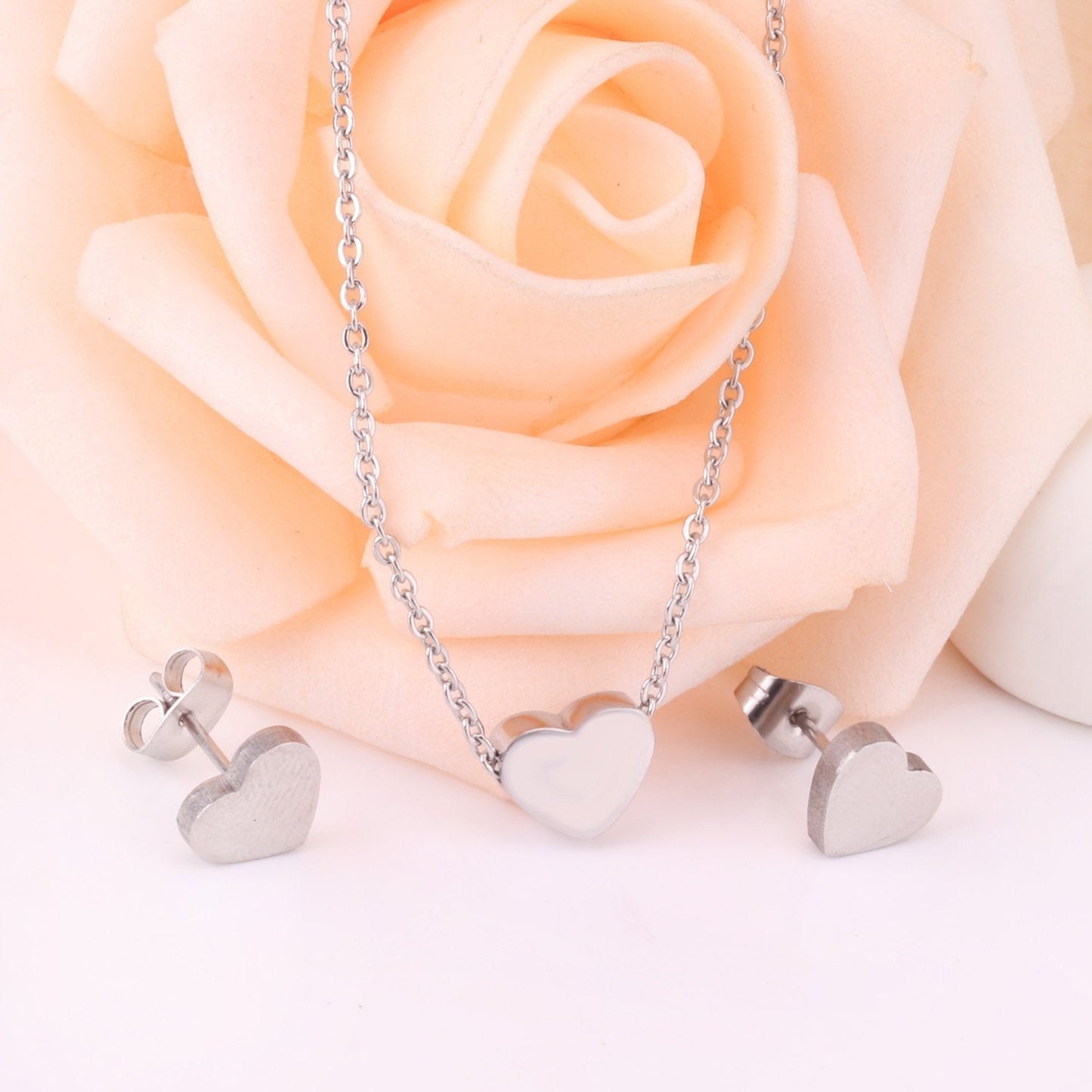 Set Heart Minimal con fusión en Oro 18K
